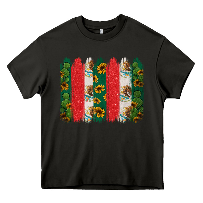 Mexican Flag Brushstroke Heavy Core Tee by Jasminsmagicworld | Teevron