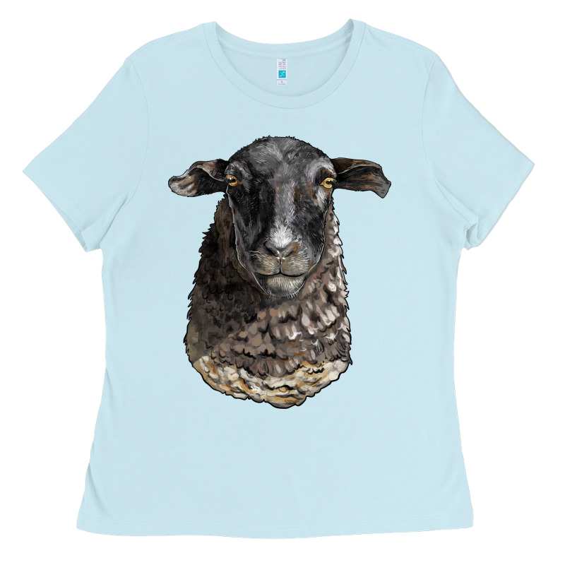 Dorper Sheep Head Ladies Tee by LillyAllenDesigns | Teevron