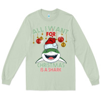 Matcha All I Want For Christmas Is A Shark Long Sleeve Tee - Bettercallsaul