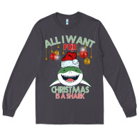 Smoke All I Want For Christmas Is A Shark Long Sleeve Tee - Bettercallsaul