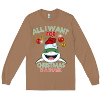 Toasted Coconut All I Want For Christmas Is A Shark Long Sleeve Tee - Bettercallsaul