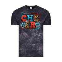Cloud Black Cheer Baseball stitchs Vintage Tee - LillyAllenDesigns