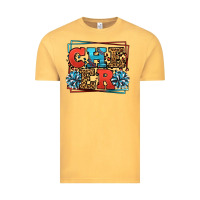 Vintage Mustard Cheer Baseball stitchs Vintage Tee - LillyAllenDesigns