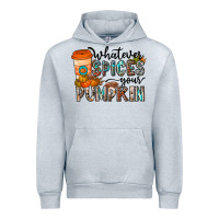 Heather Grey whatever spices your pumpkin Urban Hoodie - CowhideDigitalArt