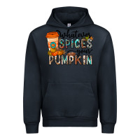 Navy whatever spices your pumpkin Urban Hoodie - CowhideDigitalArt