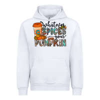 White whatever spices your pumpkin Urban Hoodie - CowhideDigitalArt