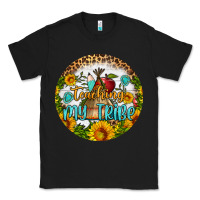 Black teaching my tribe round earring Classic Tee - BundleAndBundleShop