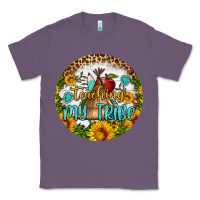 Lavender teaching my tribe round earring Classic Tee - BundleAndBundleShop