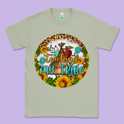 Teaching My Tribe Round Earring Classic Tee Designed By Bundleandbundleshop