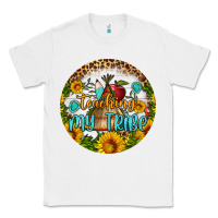 White teaching my tribe round earring Classic Tee - BundleAndBundleShop