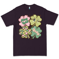 Plum st patricks day clover Premium Tee - MaliasSmallBusiness