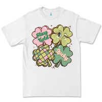 White st patricks day clover Premium Tee - MaliasSmallBusiness