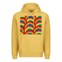 Antique Gold Pride rainbow glitter tumbler Premium Hoodie - FaDigitalArtStudio