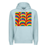 Blue Mist Pride rainbow glitter tumbler Premium Hoodie - FaDigitalArtStudio
