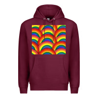 Burgundy Pride rainbow glitter tumbler Premium Hoodie - FaDigitalArtStudio
