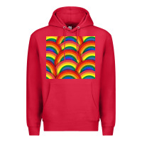 Cardinal Pride rainbow glitter tumbler Premium Hoodie - FaDigitalArtStudio