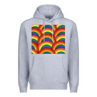 Heather Grey Pride rainbow glitter tumbler Premium Hoodie - FaDigitalArtStudio