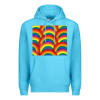 Ocean Blue Pride rainbow glitter tumbler Premium Hoodie - FaDigitalArtStudio