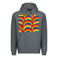 Rock Pride rainbow glitter tumbler Premium Hoodie - FaDigitalArtStudio