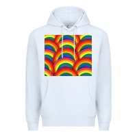White Pride rainbow glitter tumbler Premium Hoodie - FaDigitalArtStudio