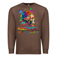 Chestnut Neurodiversity Is Beautiful Premium Sweatshirt - FaDigitalArtStudio