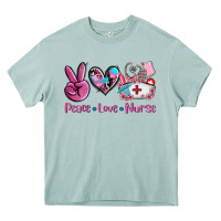Arona peace love nurse Heavy Core Tee - AdoDesignShop