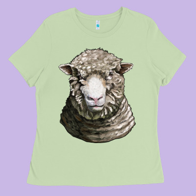 Dorset Sheep Head Ladies Tee Designed By Lillyallendesigns