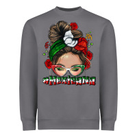 Mexicana Messy Bun Heavyweight Sweatshirt | Teevron