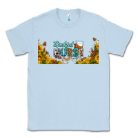 Dusty Blue thankful nurse fall libbey glass Classic Tee - BundleAndBundleShop