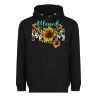 Black Blessed mom Mother's Day Heavyweight Hoodie - FaDigitalArtStudio