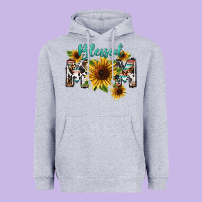 Blessed Mom Mother's Day Heavyweight Hoodie Designed By Fadigitalartstudio