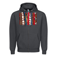 Smoke Baseball brushstroke Zipper Hoodie - HowdyJamesFarm