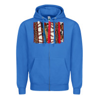 True Royal Baseball brushstroke Zipper Hoodie - HowdyJamesFarm