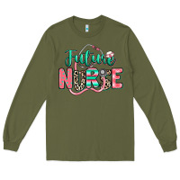 Army Green future nurse Long Sleeve Tee - RanaPortraitStore
