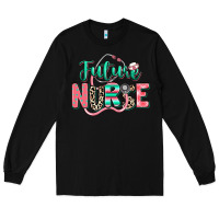 Black future nurse Long Sleeve Tee - RanaPortraitStore