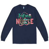 Navy future nurse Long Sleeve Tee - RanaPortraitStore