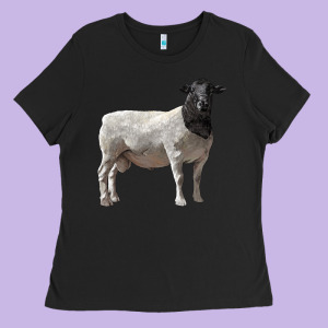 Dorper Sheep Ladies Tee Designed By Lillyallendesigns