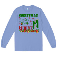 Colony Blue Christmas Begins With Christ Long Sleeve Tee - Bettercallsaul