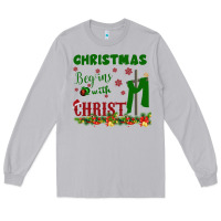 Moon Dust Christmas Begins With Christ Long Sleeve Tee - Bettercallsaul