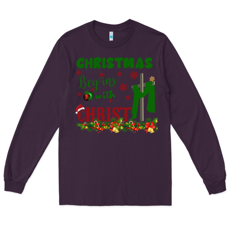 Christmas Begins With Christ Long Sleeve Tee by Bettercallsaul | Teevron