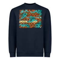 Leopard And Aztec Background Western Heavyweight Sweatshirt | Teevron