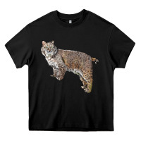 Black Bobcat Heavy Core Tee - LillyAllenDesigns