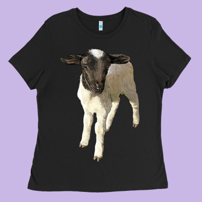 Dorper Baby Sheep Ladies Tee Designed By Lillyallendesigns