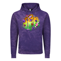 Cloud Purple halloween candy patches Vintage Hoodie - BundleAndBundleShop