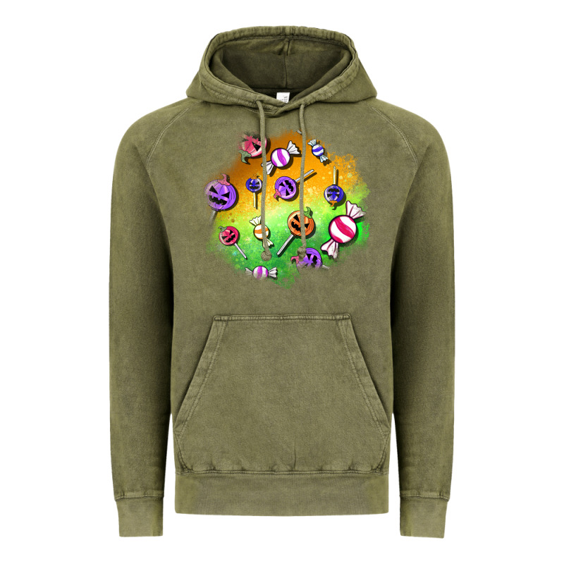 Halloween Candy Patches Vintage Hoodie by BundleAndBundleShop | Teevron
