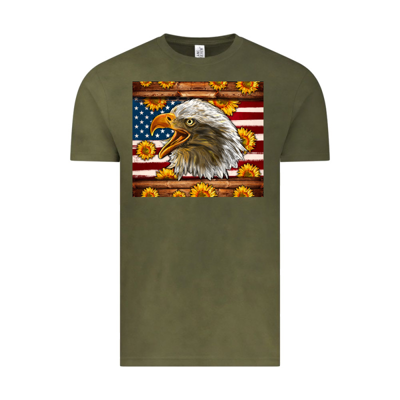 American Flag Eagle Tumbler Vintage Tee by LillyAllenDesigns | Teevron