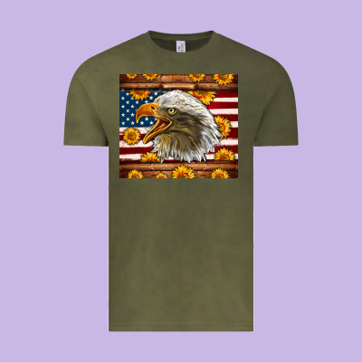 American Flag Eagle Tumbler Vintage Tee Designed By Lillyallendesigns