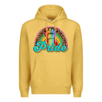 Antique Gold pride rainbow Premium Hoodie - OliviaCreatesArt