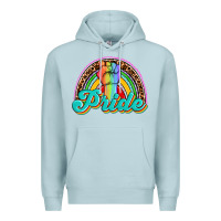 Blue Mist pride rainbow Premium Hoodie - OliviaCreatesArt