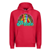 Cardinal pride rainbow Premium Hoodie - OliviaCreatesArt